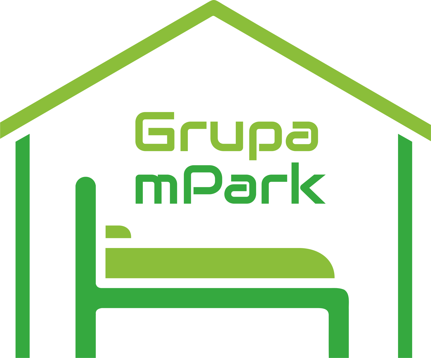 Grupa mPark — logo z domkiem