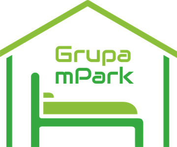 Grupa mPark — logo z domkiem